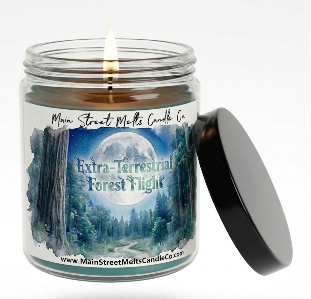 Extra-Terrestrial Forest Flight | Magic Inspired Scented Soy Candle - ET Ride Fragrance