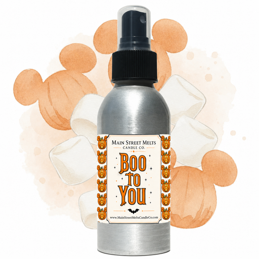 Boo to You Room Spray - Disney Inspired Pumpkin Marshmallow Scent - 4oz Fragrance