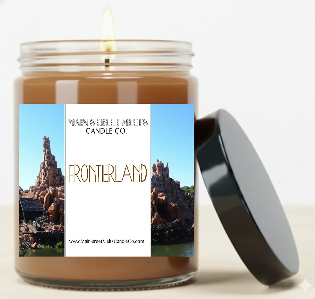 Frontierland | Disney Inspired Scented Soy Candle - Theme Park Roasted Pecans Fragrance