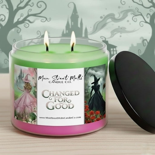 Changed For Good | Wicked Inspired Scented Soy Candle - Wildberry Spice Fragrance