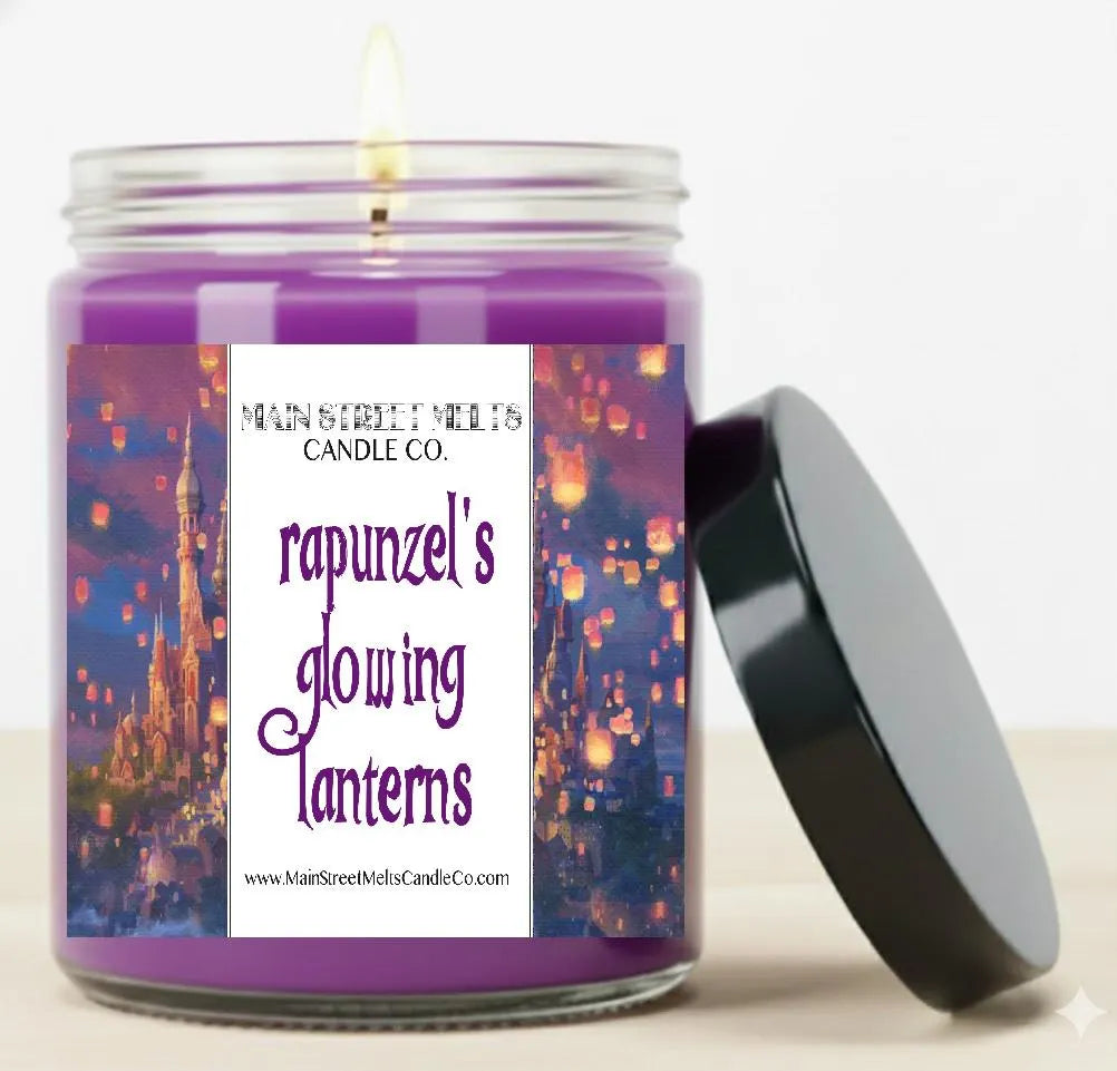 Rapunzel's Glowing Lanterns | Disney Inspired Scented Soy Candle - Tangled Fragrance
