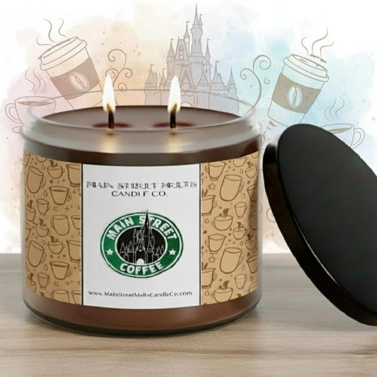 Main Street Coffee | Disney Inspired Scented Soy Candle - Theme Park Cafe Fragrance