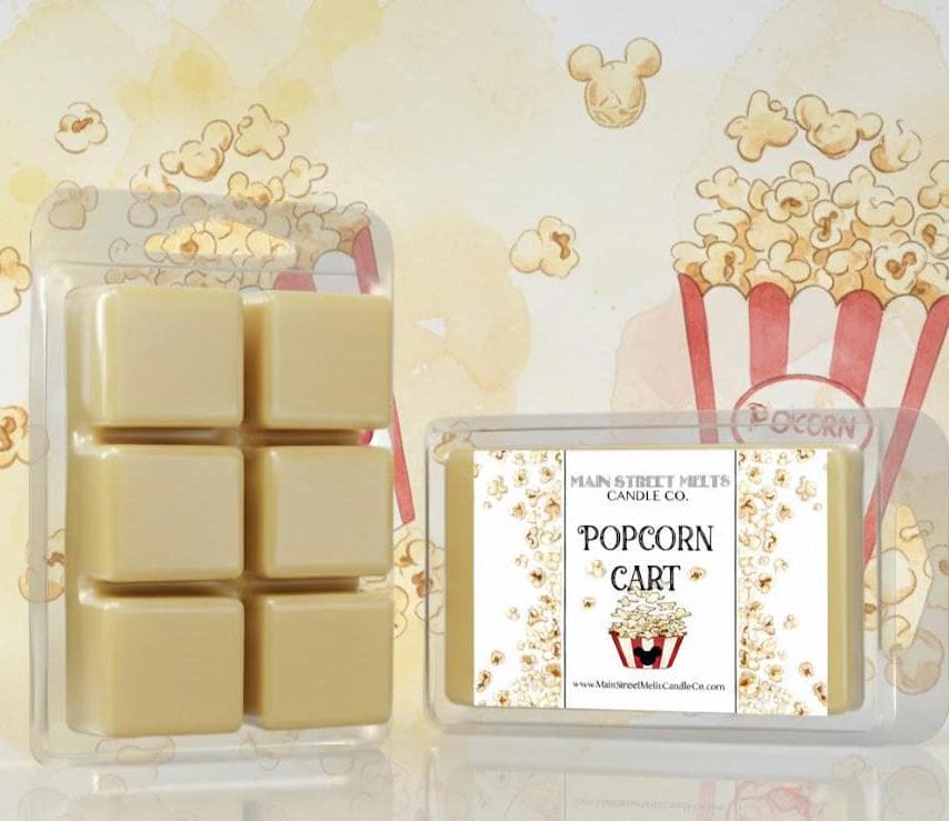 Popcorn Cart | Disney Inspired Wax Melt - Scented Soy Candle Tart