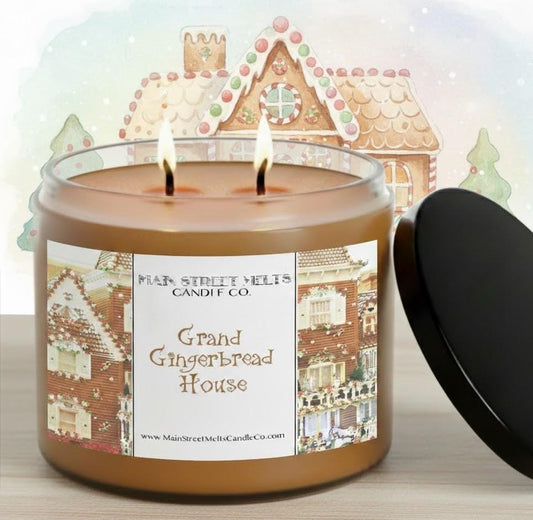 Grand Gingerbread House | Disney Inspired Scented Soy Candle - Resort Christmas Fragrance