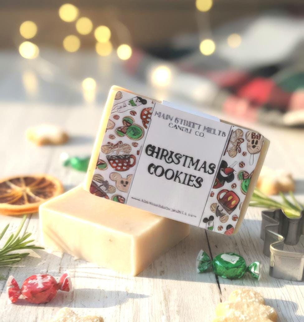 Christmas Cookies Disney Inspired Bar Soap Main Street Melts Candle Co. Magic Theme Park scent themed gift fragrance resort