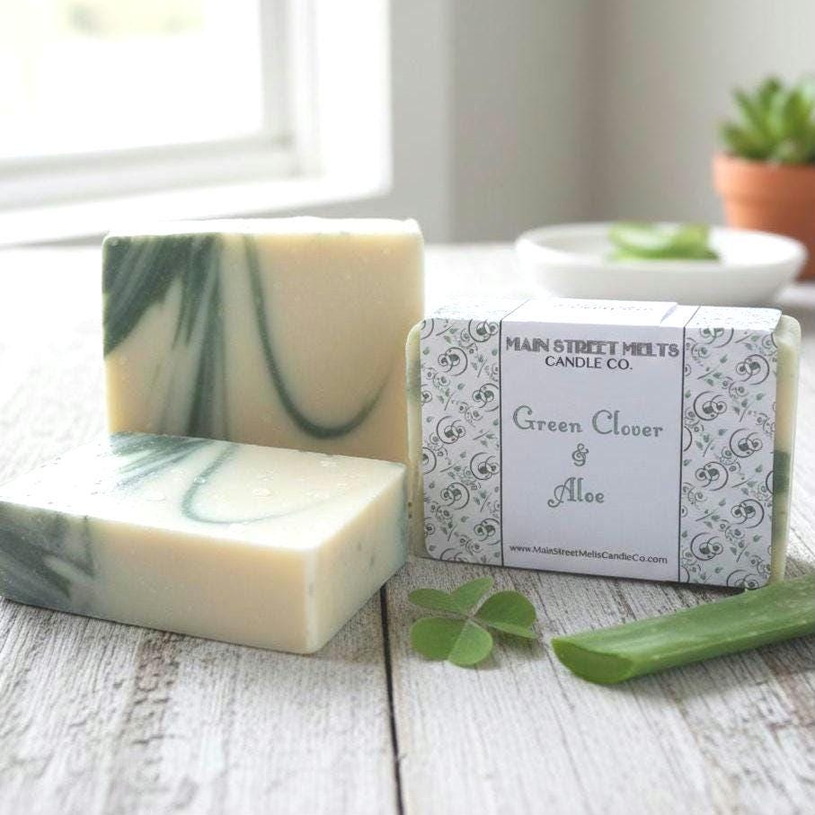 Green Clover and Aloe Bar Soap - Disney Grand Floridian Resort Inspired Scent