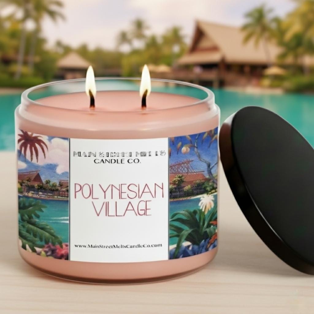 Polynesian Village | Disney Inspired Scented Soy Candle - Resort Lobby Fragrance
