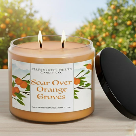 Soar Over Orange Groves | Disney Inspired Scented Soy Candle - Soarin' Fragrance