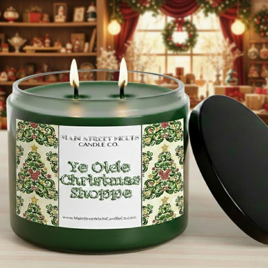 Ye Olde Christmas Shoppe | Disney Inspired Scented Soy Candle - Holiday Fragrance