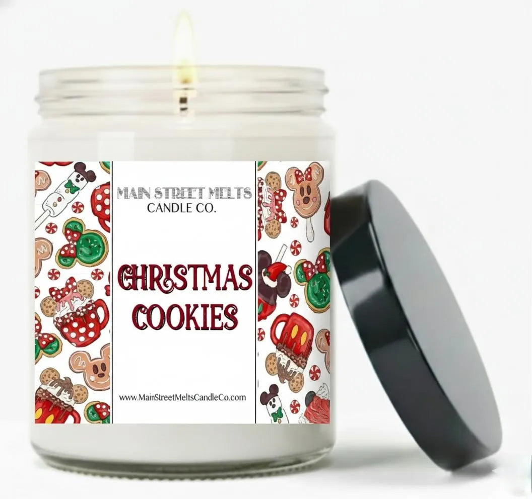 Christmas Cookies | Disney Inspired Scented Soy Candle - Almond Holiday Dessert Fragrance