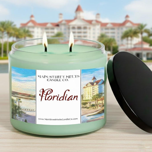 Floridian | Disney Inspired Scented Soy Candle - Grand Resort Lobby Fragrance