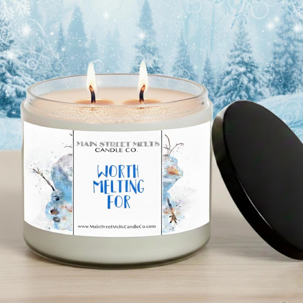 Worth Melting For | Disney Inspired Scented Soy Candle - Cranberry Woods Fragrance