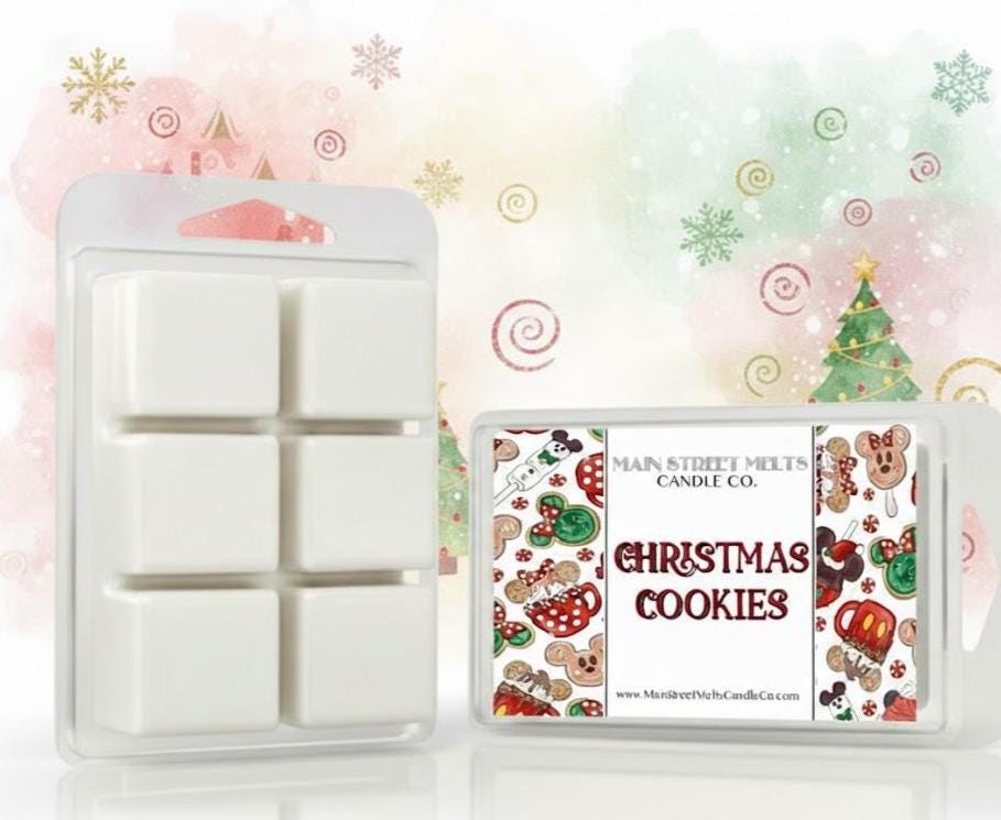 Christmas Cookies | Disney Inspired Wax Melt - Almond Scented Soy Candle Tart