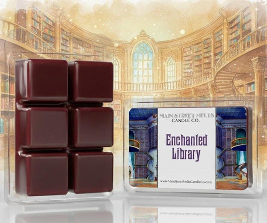 Enchanted Library | Disney Inspired Wax Melt - Books + Roses Scented Soy Candle Tart