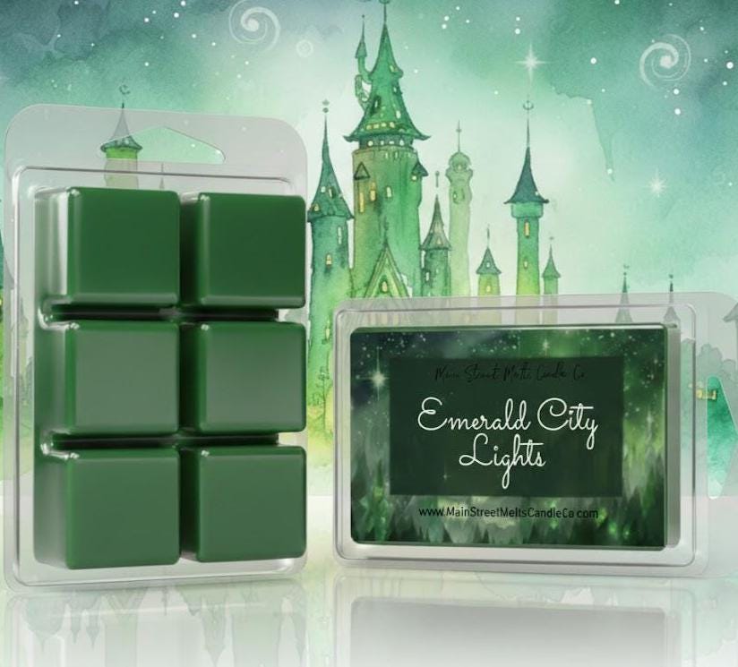 Emerald City Lights | Wicked Inspired Wax Melt - Scented Soy Candle Tart