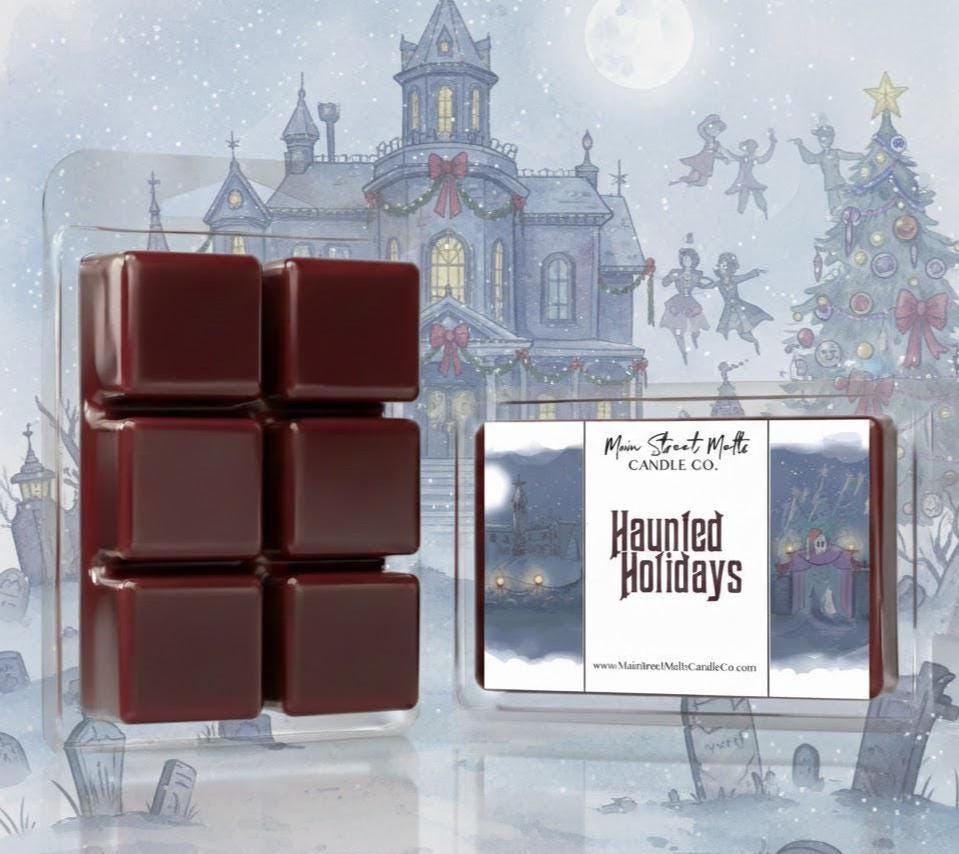 Haunted Holidays | Disney Inspired Wax Melt - Scented Soy Candle Tart