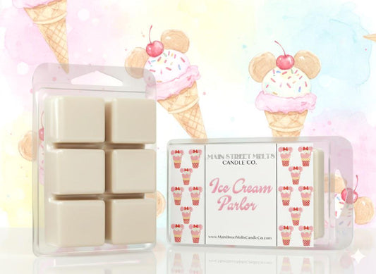 Ice Cream Parlor | Disney Inspired Wax Melt - Scented Soy Candle Tart
