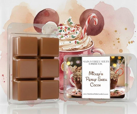Mickey's Really Swell Cocoa | Disney Inspired Wax Melt - Scented Soy Candle Tart