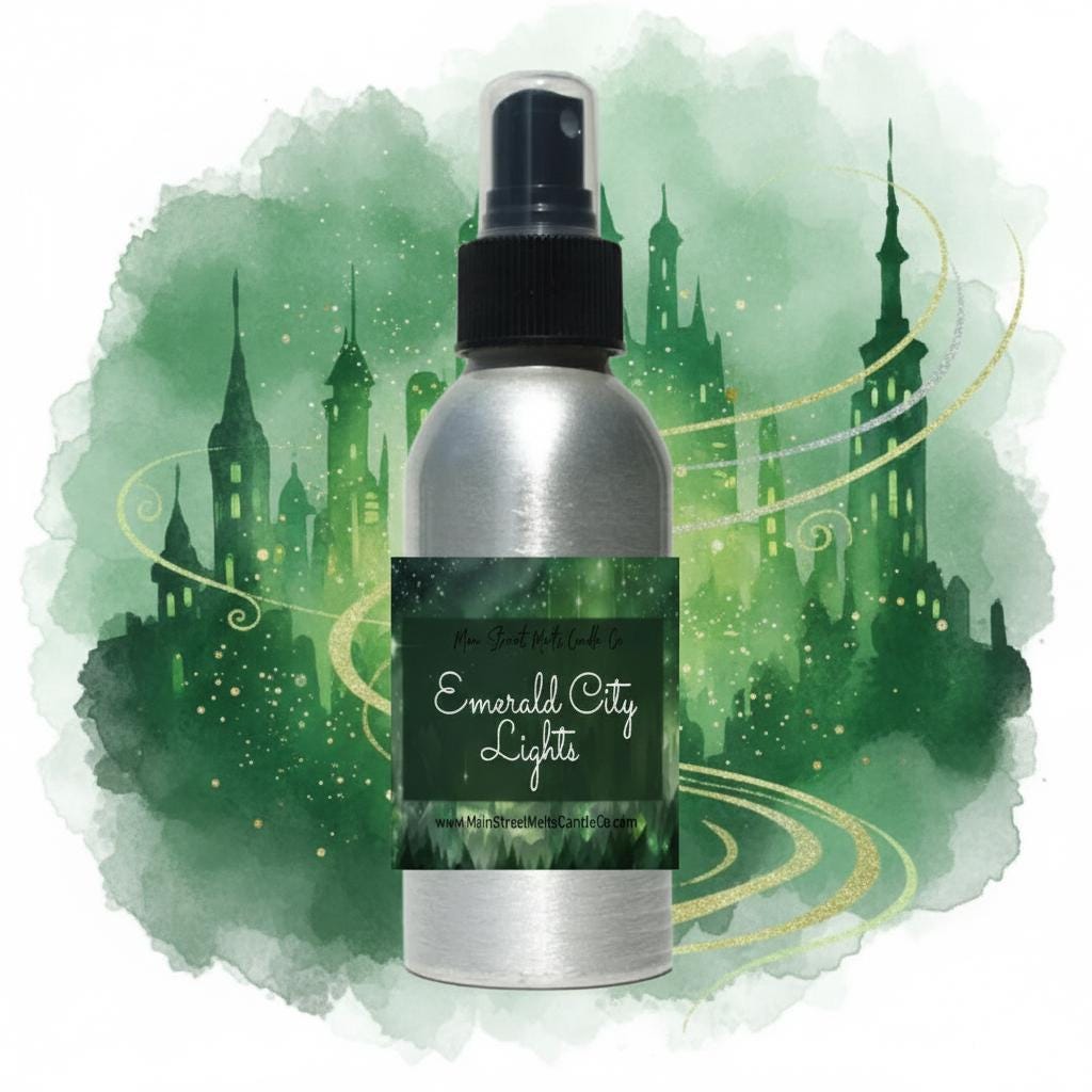 Emerald City Lights Room Spray - Wicked Inspired Scent - 4oz Fragrance