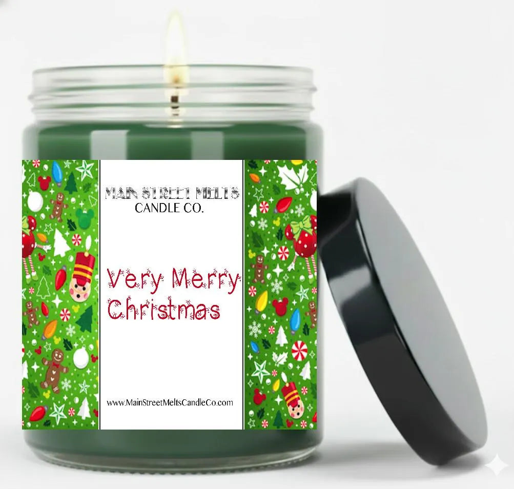 Very Merry Christmas | Disney Inspired Scented Soy Candle - Christmas Fragrance
