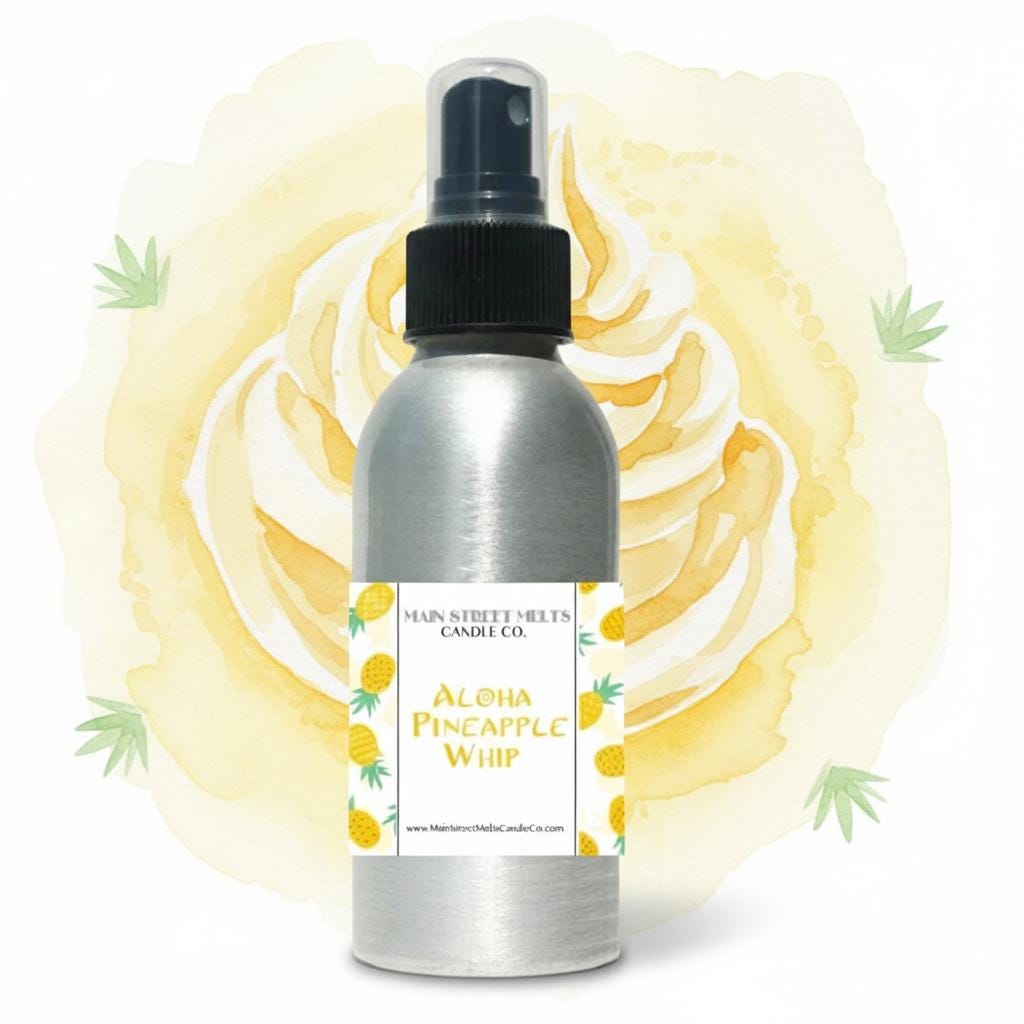 Aloha Pineapple Whip Room Spray - Disney Inspired Scent - 4oz Fragrance