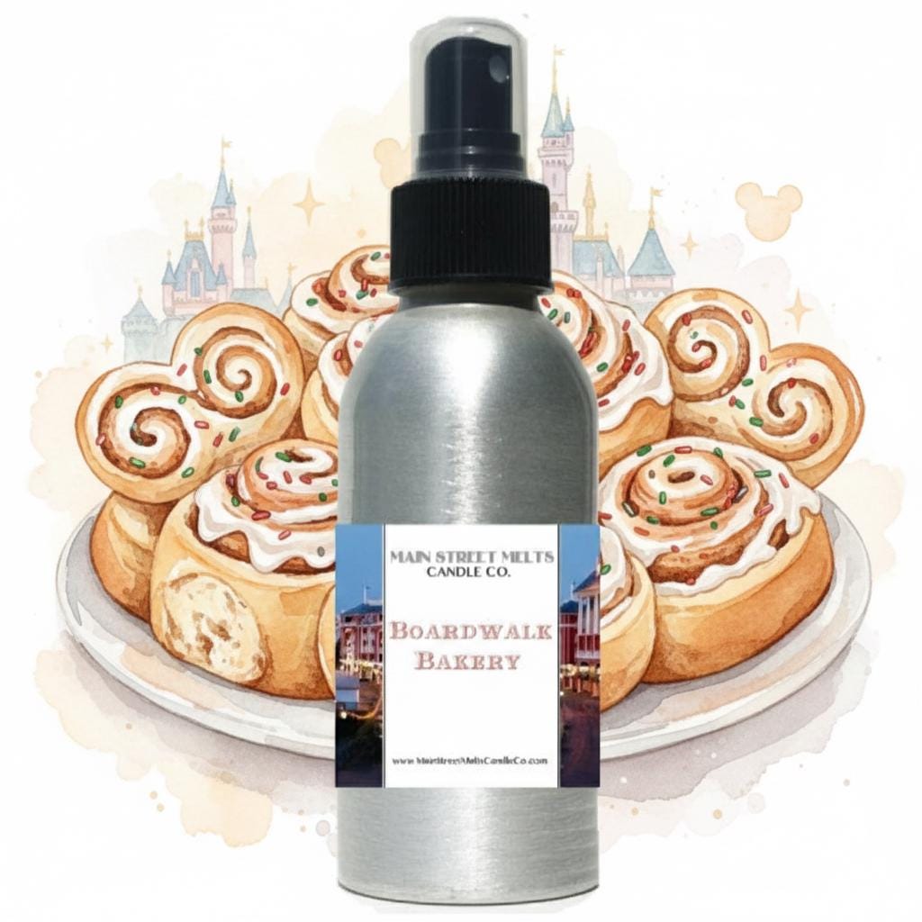 Boardwalk Bakery Room Spray - Disney Inspired Cinnamon Buns Scent - 4oz Fragrance