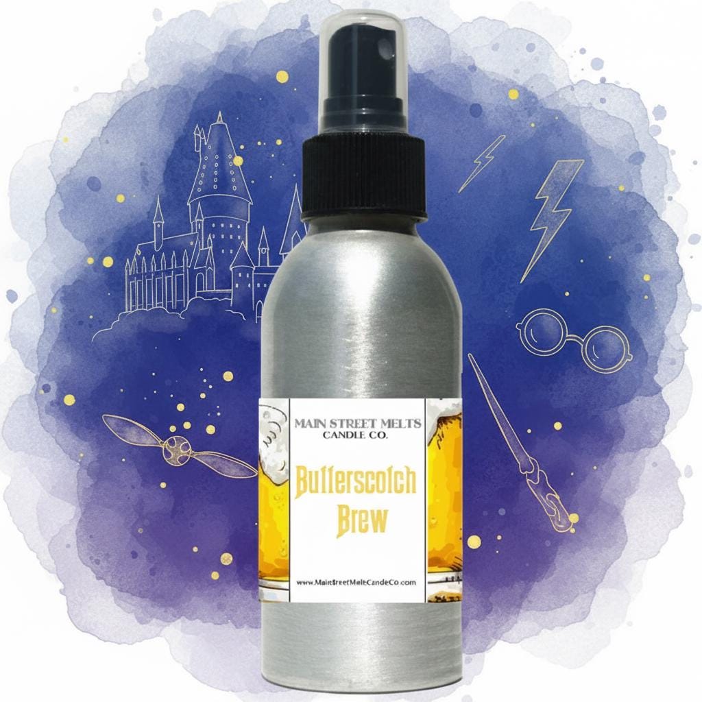 Butterscotch Brew Room Spray - Wizard Inspired Scent - 4oz Fragrance