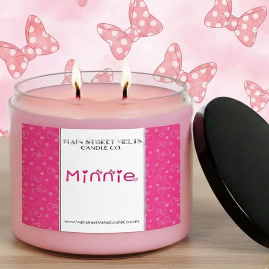 Minnie | Disney Inspired Scented Soy Candle - Pink Sands Fragrance