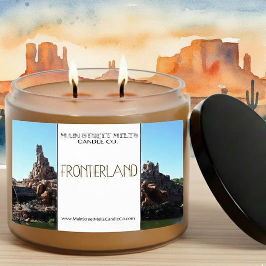 Frontierland | Disney Inspired Scented Soy Candle - Theme Park Roasted Pecans Fragrance
