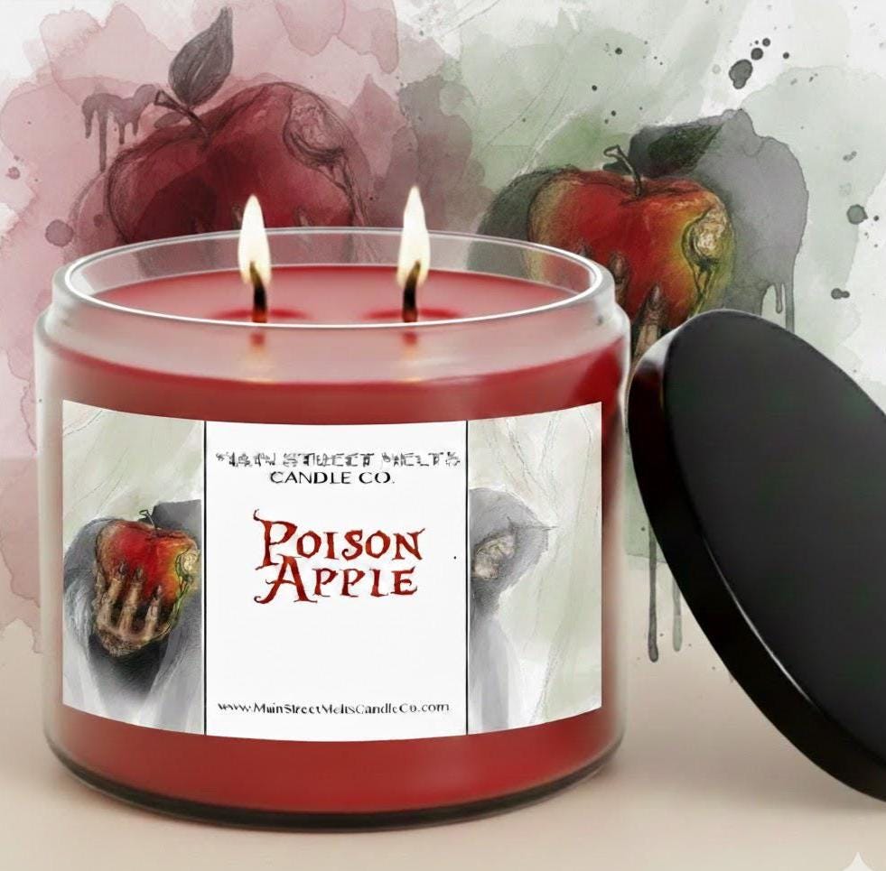 Poison Apple | Disney Inspired Scented Soy Candle - Villain Themed Fragrance
