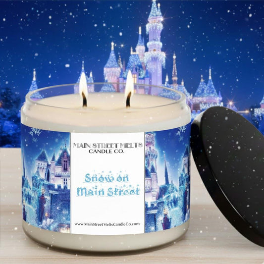 Snow on Main Street | Disney Inspired Scented Soy Candle - Glistening Snow Fragrance