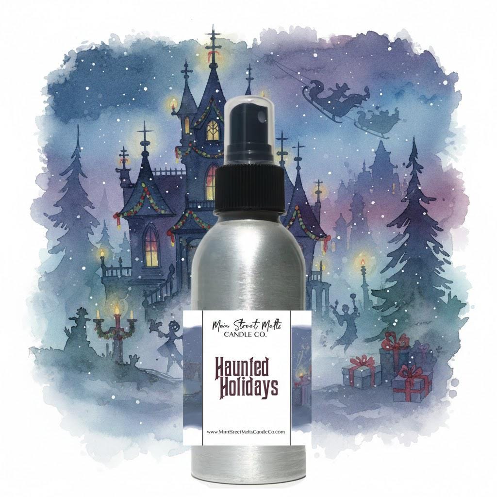 Haunted Holidays Room Spray - Disney Inspired Scent - 4oz Fragrance