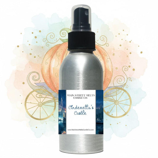 Cinderella's Castle Room Spray - Disney Inspired Blueberry Pumpkin Scent - 4oz Fragrance