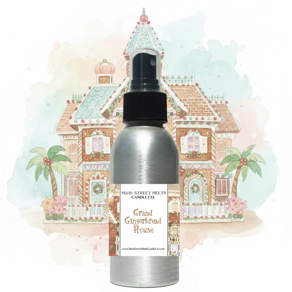 Grand Gingerbread House Room Spray - Disney Inspired Scent - 4oz Fragrance