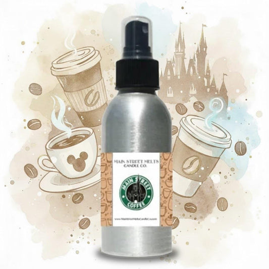 Main Street Coffee Room Spray - Disney Inspired Scent - 4oz Fragrance