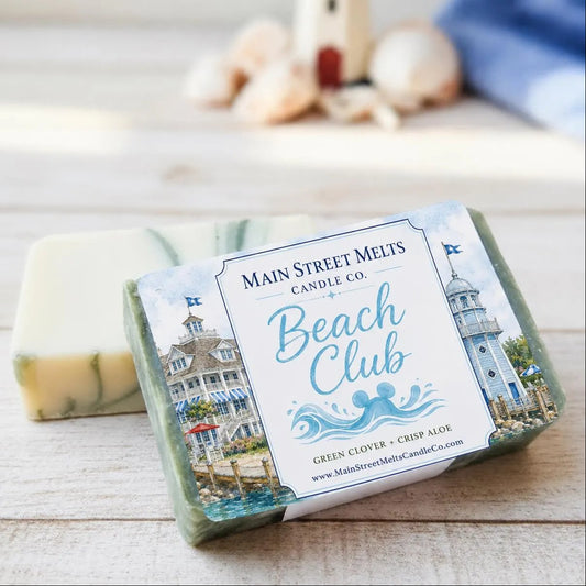 Beach Club Inspired Bar Soap - Green Clover and Aloe Scent - Disney World Resort Fragrance