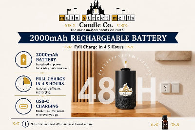 Magic On-the-Go Waterless Fragrance Oil Diffuser - Portable Home + Car Magic Inspired Disney - Resort + Park Scents
