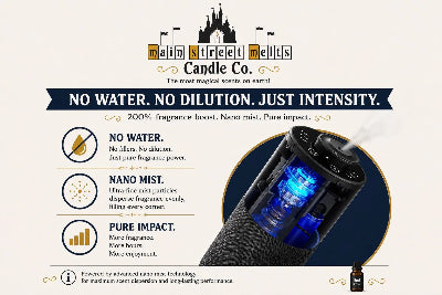 Magic On-the-Go Waterless Fragrance Oil Diffuser - Portable Home + Car Magic Inspired Disney - Resort + Park Scents