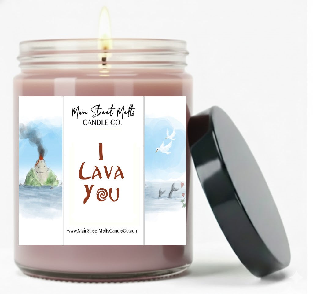 I Lava You | Disney Inspired Scented Soy Candle - Magic Volcano Fragrance