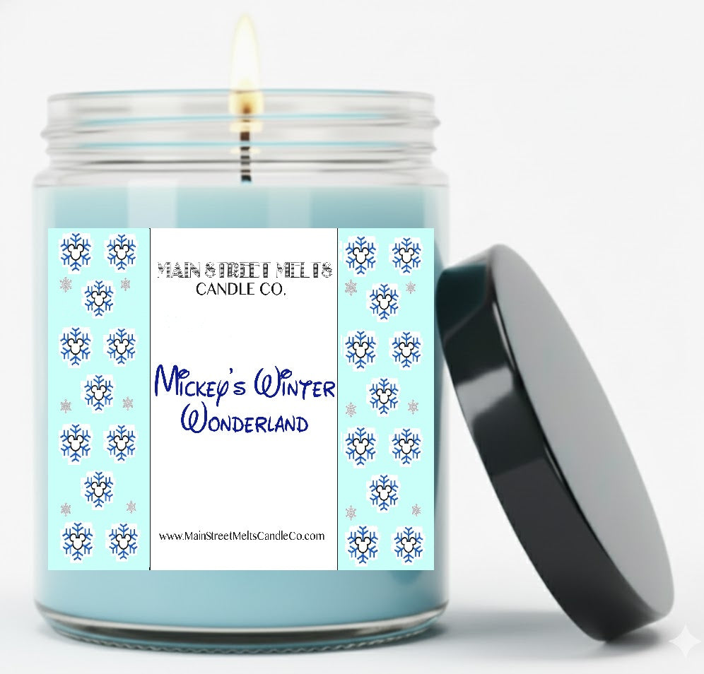 Mickey's Winter Wonderland | Disney Inspired Scented Soy Candle - Christmas Fragrance