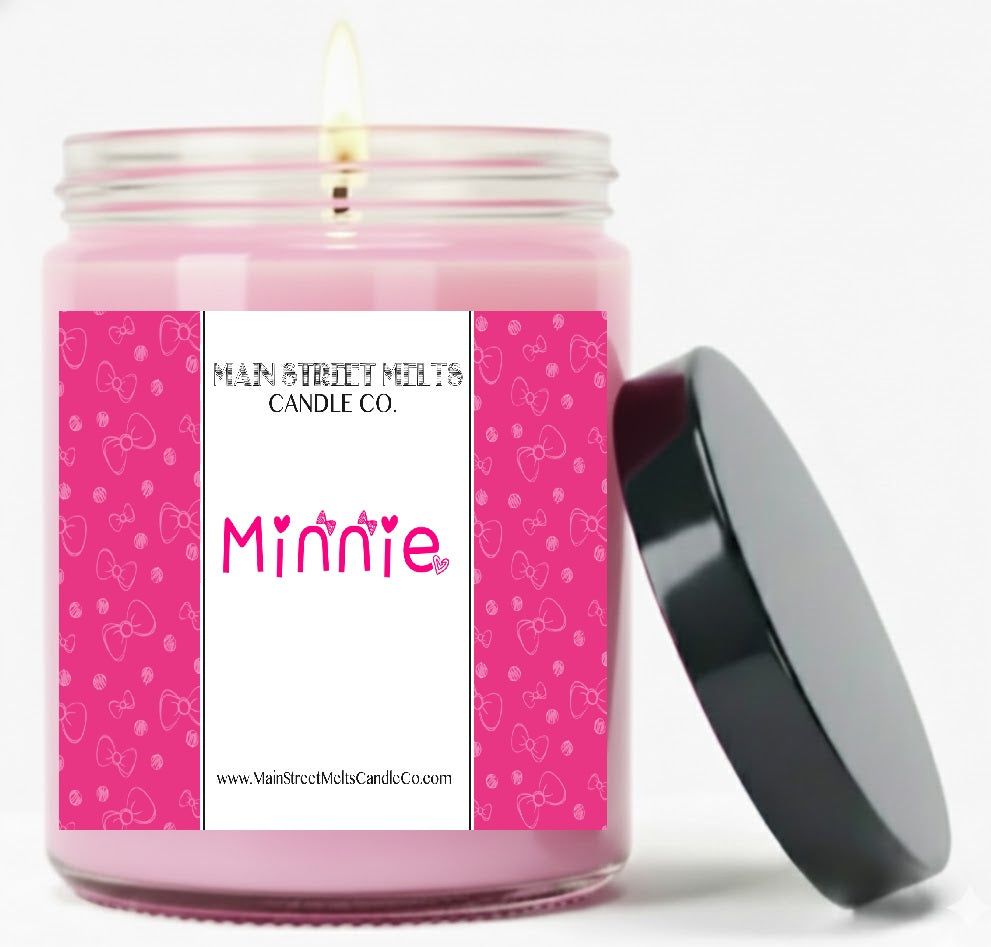 Minnie | Disney Inspired Scented Soy Candle - Pink Sands Fragrance
