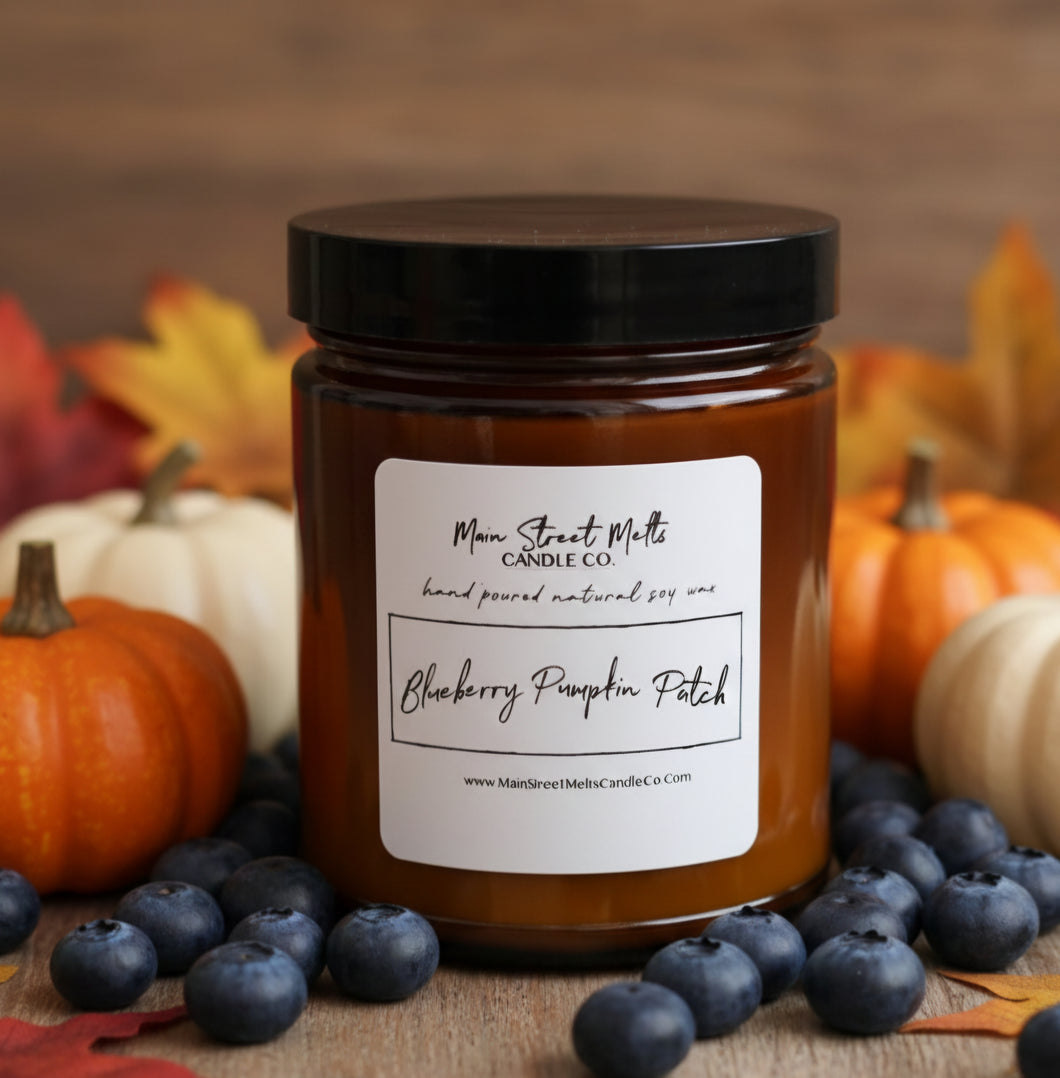 Blueberry Pumpkin Patch 9oz Jar Candle