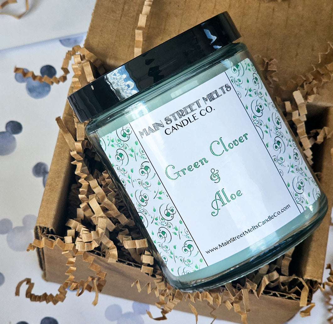 GREEN CLOVER & ALOE Candle 9oz