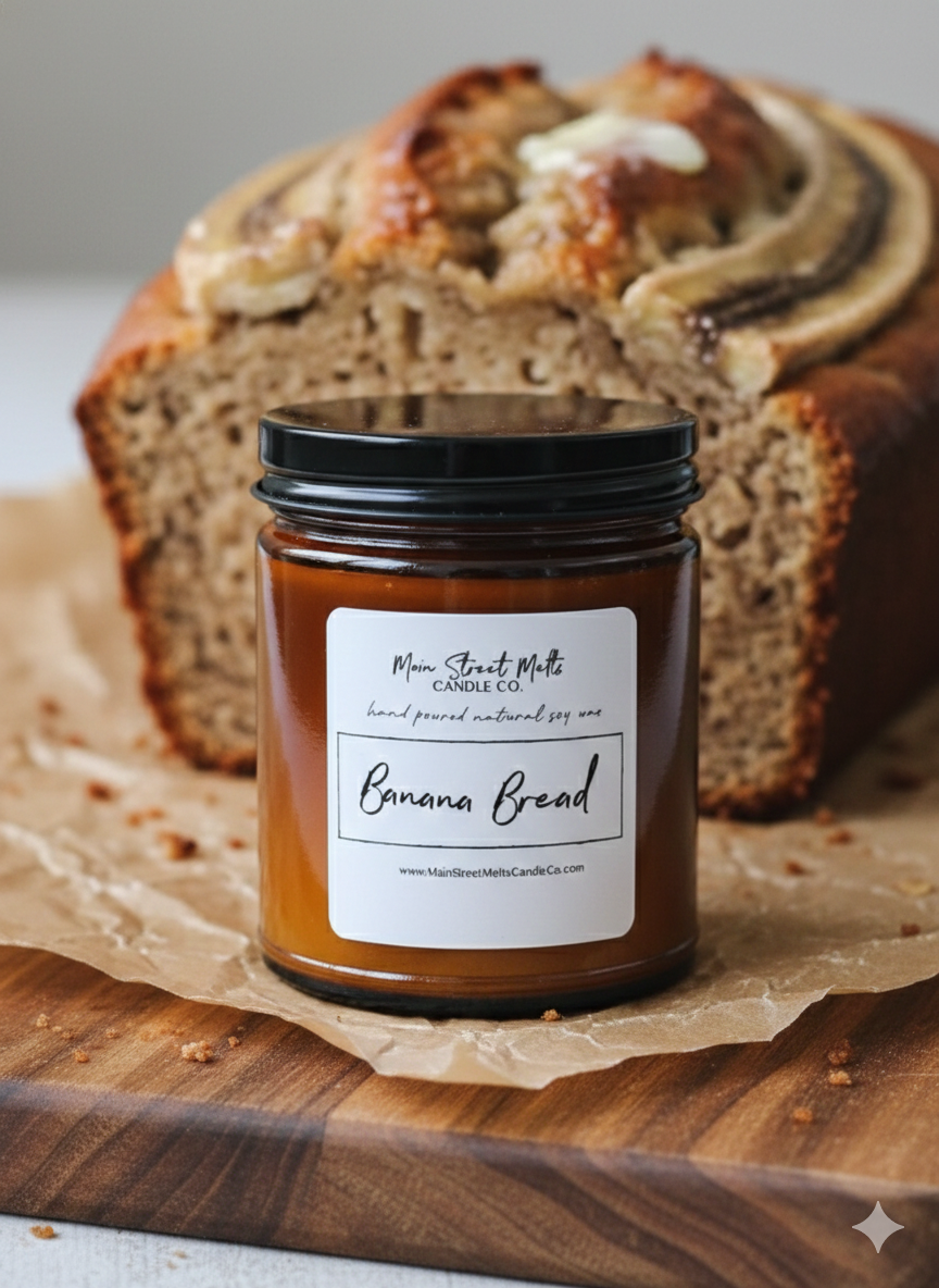 Banana Bread 9oz Jar Candle