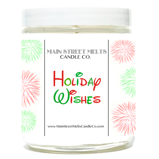 HOLIDAY WISHES Candle 9oz Main Street Melts Candle Co