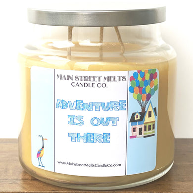 ADVENTURE IS OUT THERE Candle 18oz