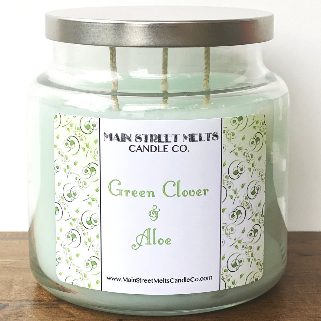 GREEN CLOVER & ALOE Soy Wax Melt – Main Street Melts Candle Co.