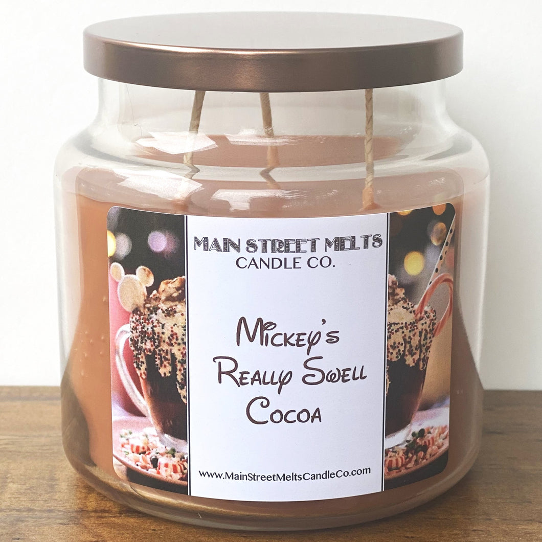 MICKEY'S REALLY SWELL COCOA Candle 18oz